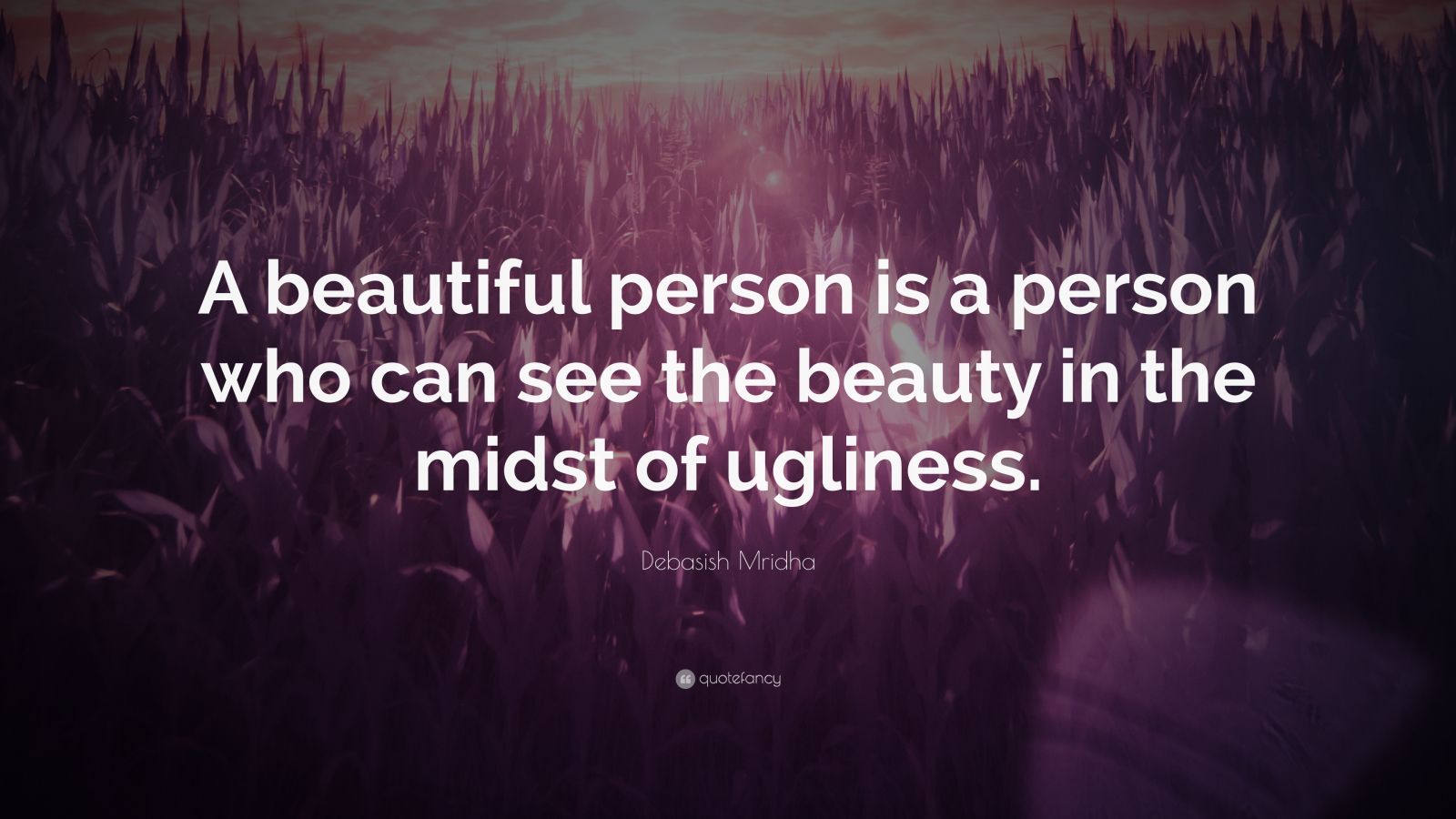 Debasish Mridha Quote A Beautiful Person Is A Person Who Can See The