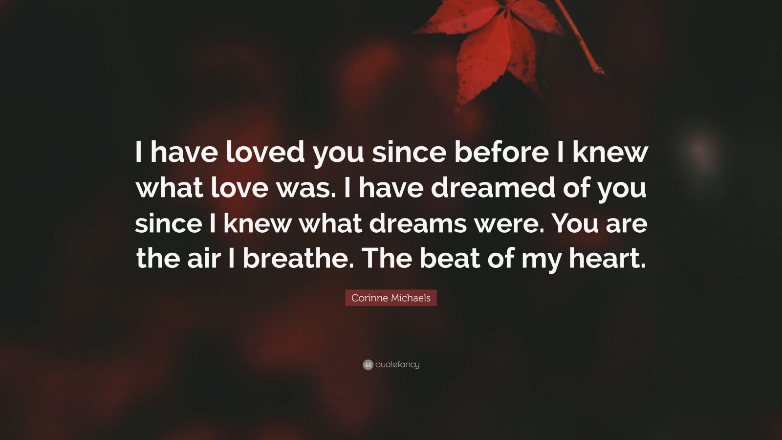 Corinne Michaels Quote I Have Loved You Since Before I Knew What Love