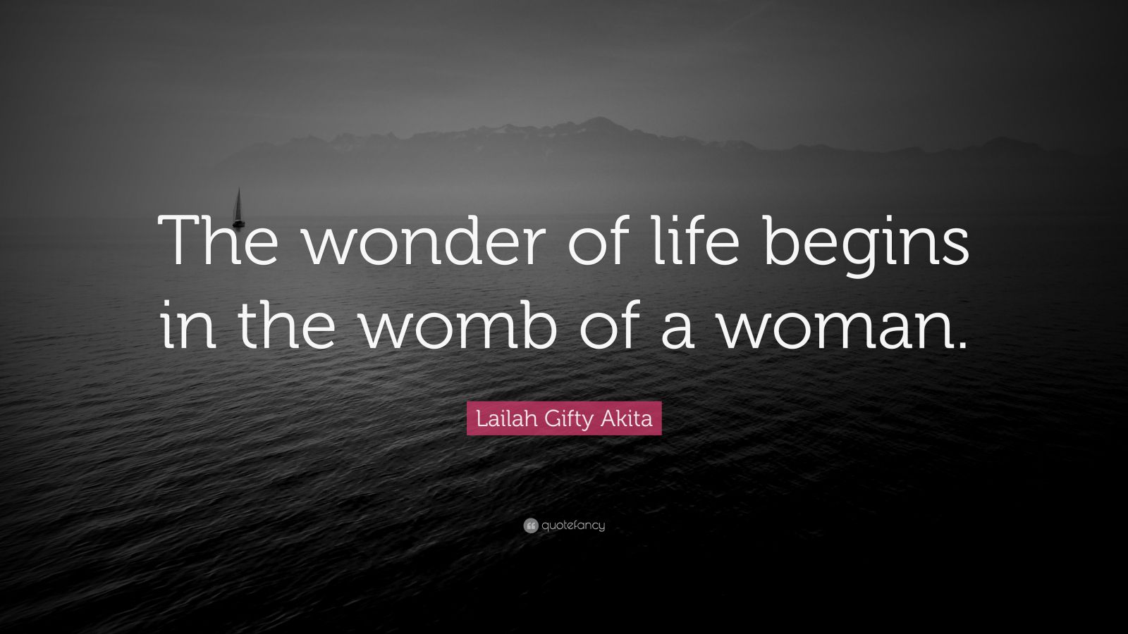 Lailah Gifty Akita Quote The Wonder Of Life Begins In The Womb Of A