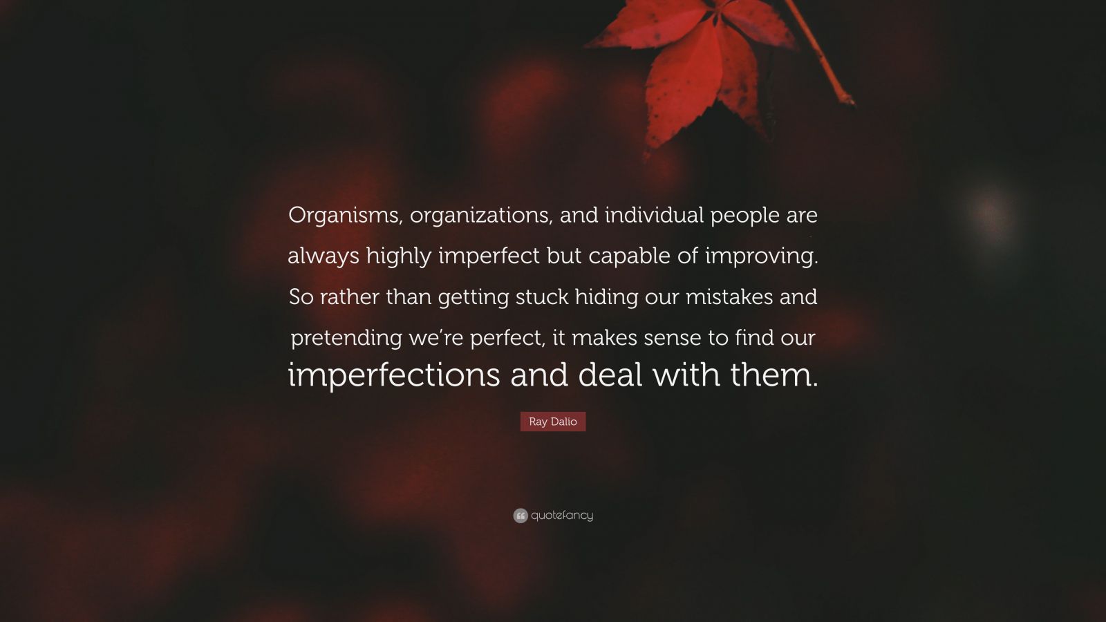 Ray Dalio Quote Organisms Organizations And Individual People Are