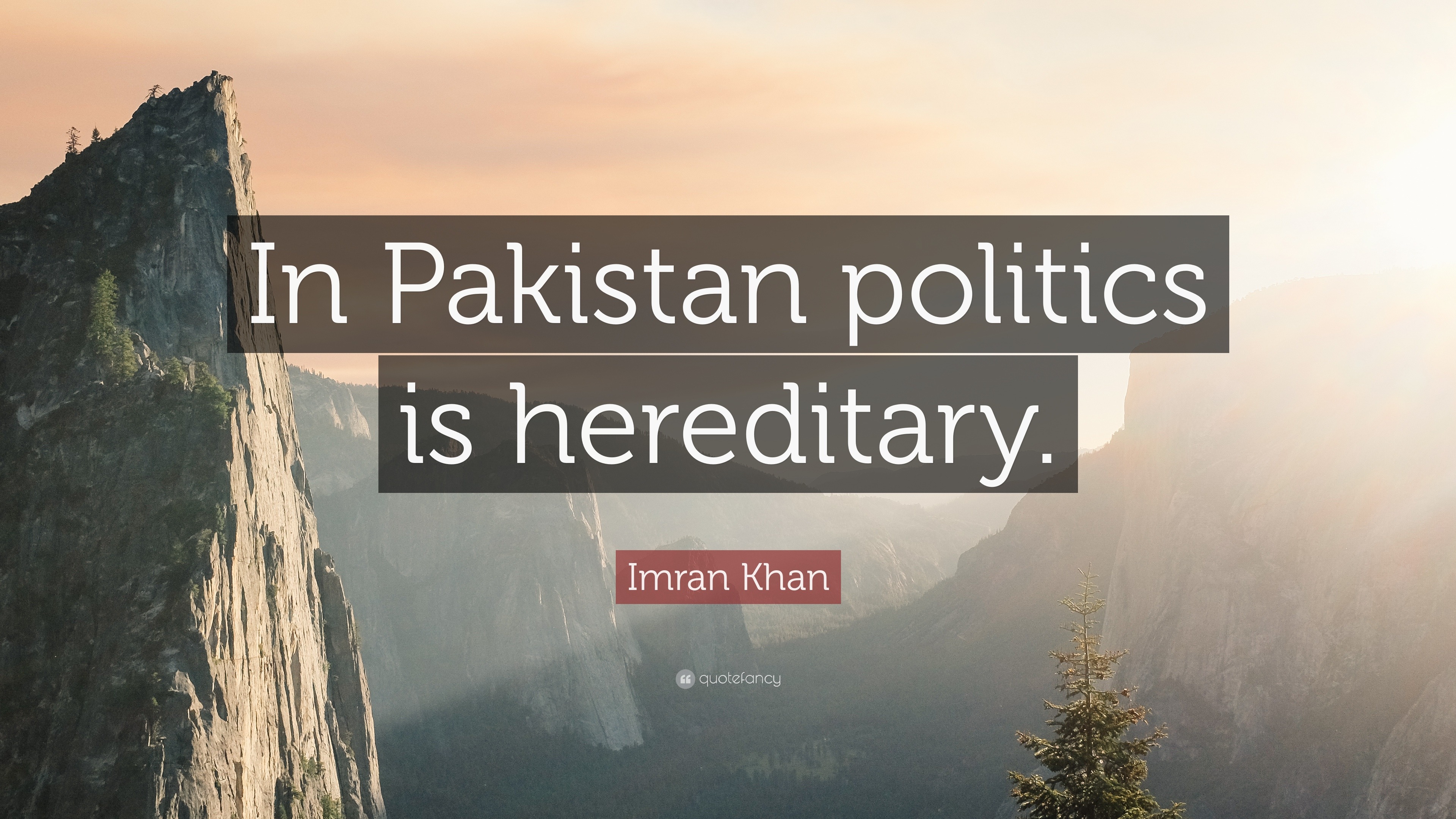 Imran Khan Quote In Pakistan Politics Is Hereditary