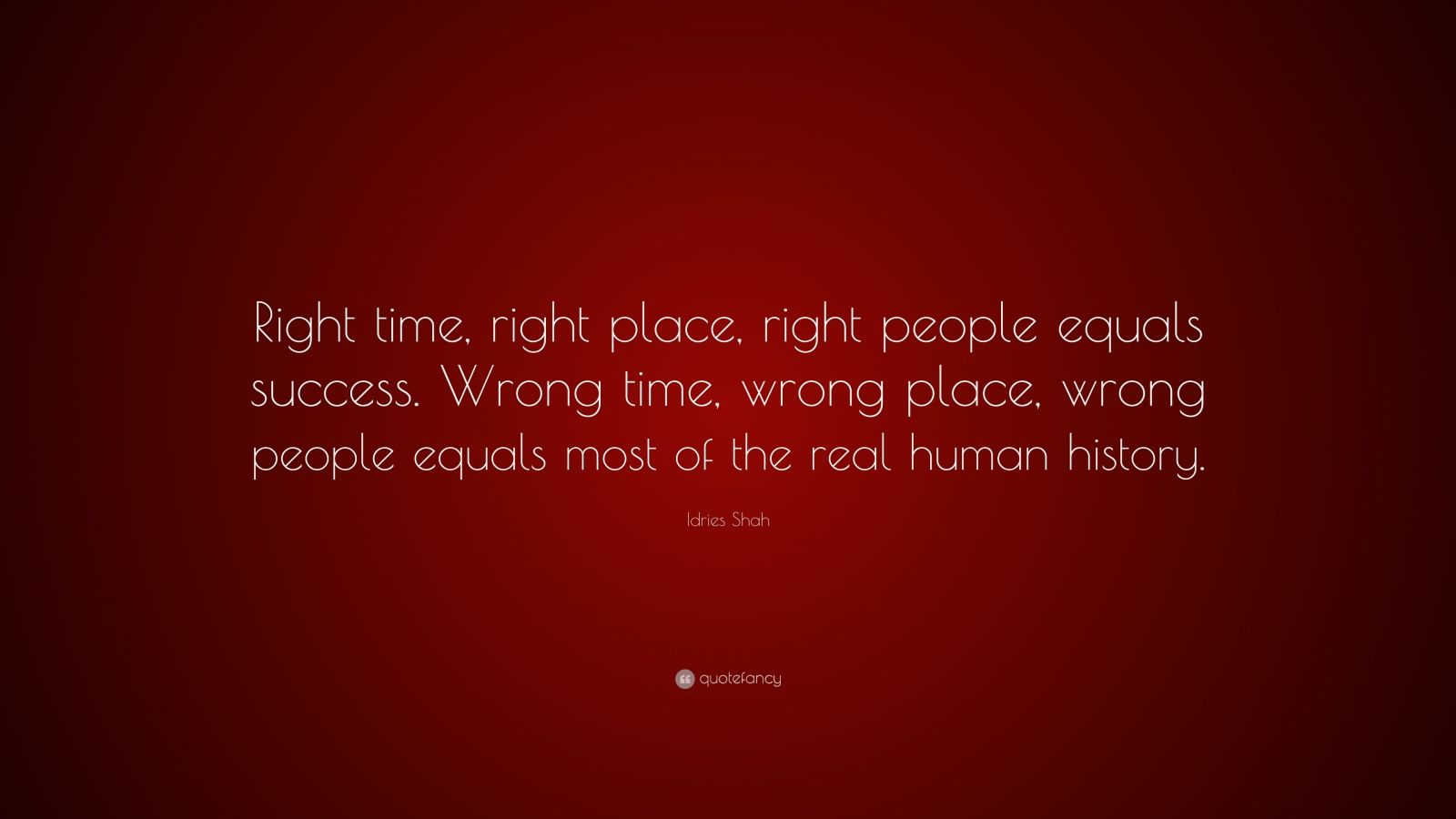 https://quotefancy.com/media/wallpaper/1600x900/1090003-Idries-Shah-Quote-Right-time-right-place-right-people-equals.jpg