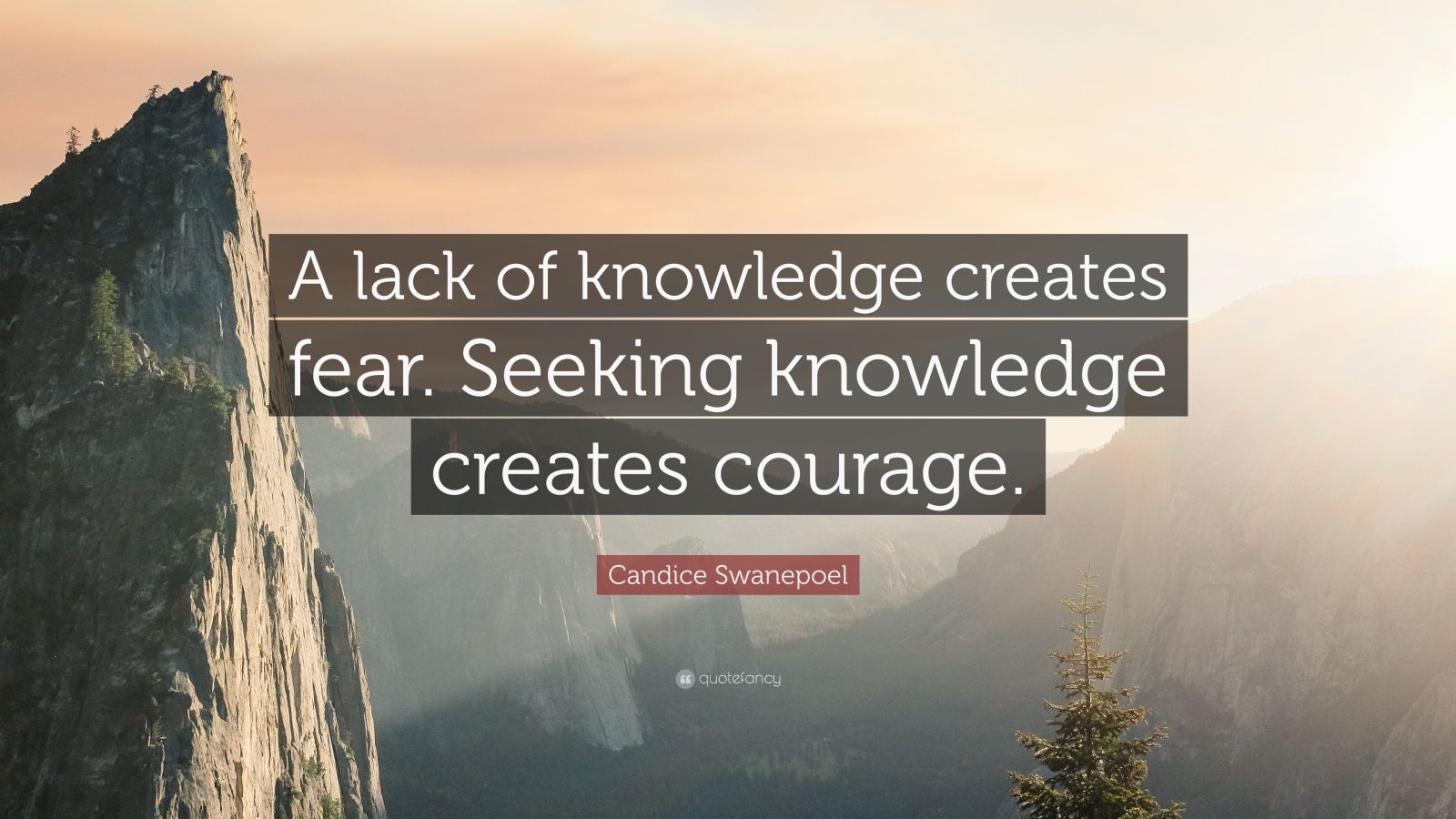 Candice Swanepoel Quote: “A lack of knowledge creates fear. Seeking