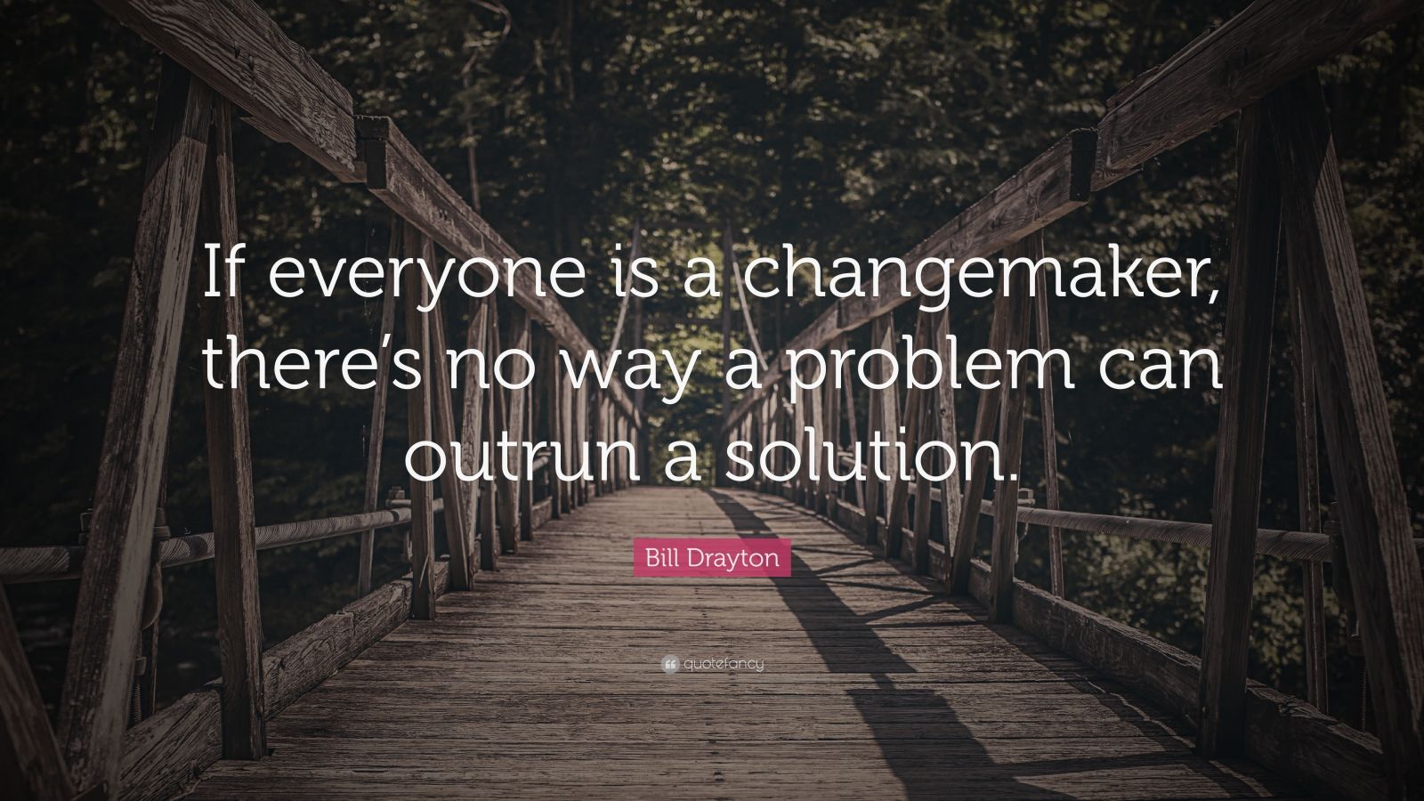 Bill Drayton Quote: “If Everyone Is A Changemaker, There’s No Way A ...