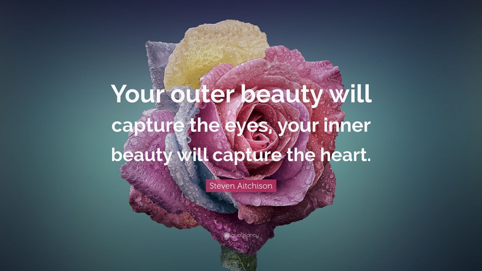 Steven Aitchison Quote: “Your outer beauty will capture the eyes, your