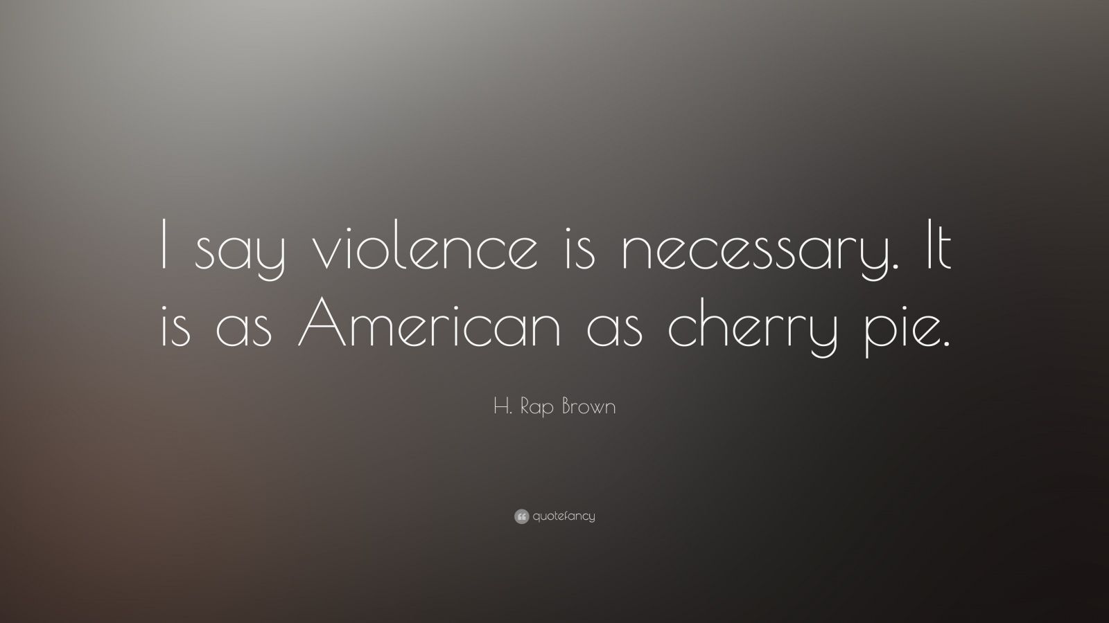 Is Violence Necessary