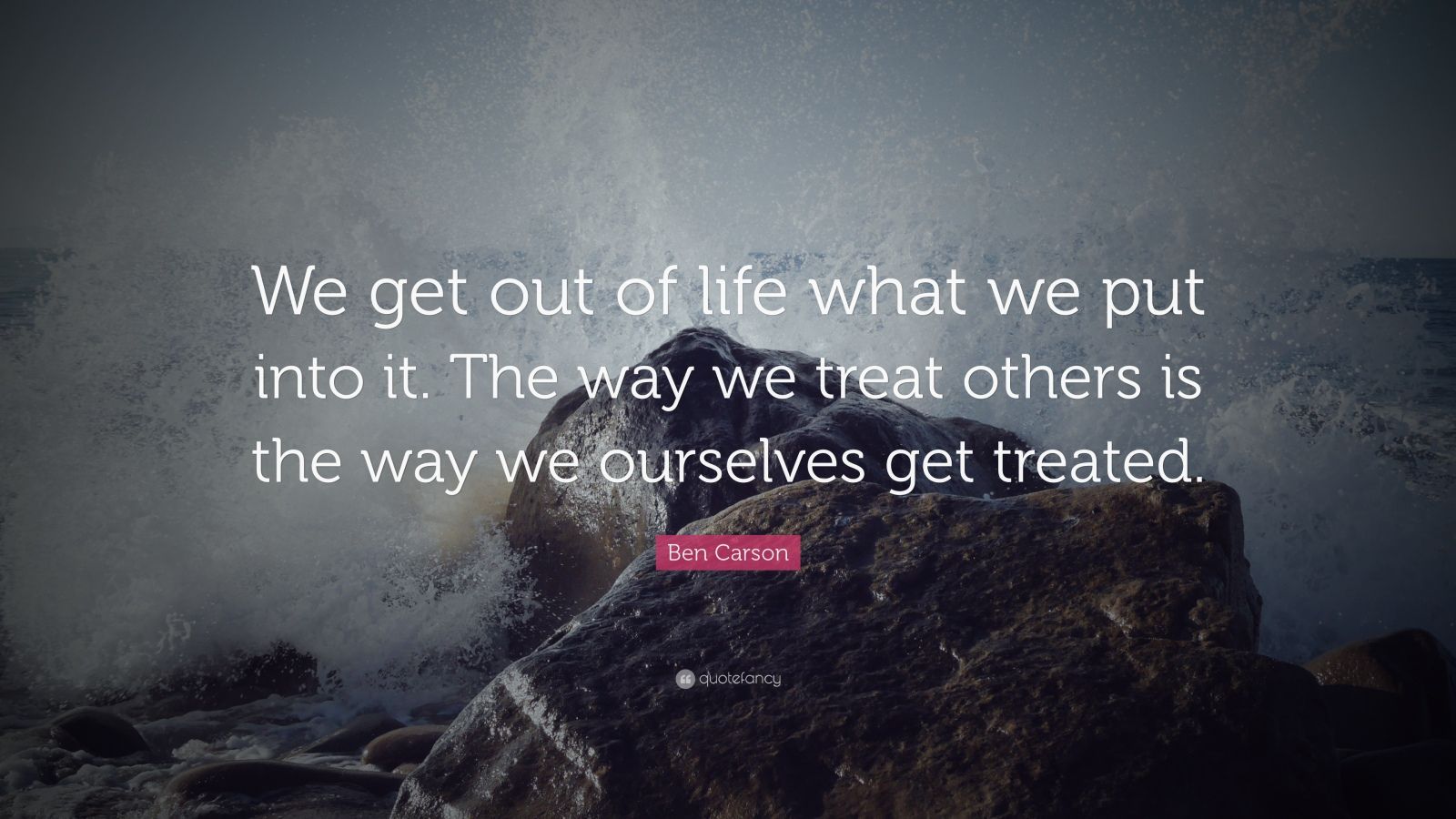 Ben Carson Quote: “We get out of life what we put into it. The way we ...