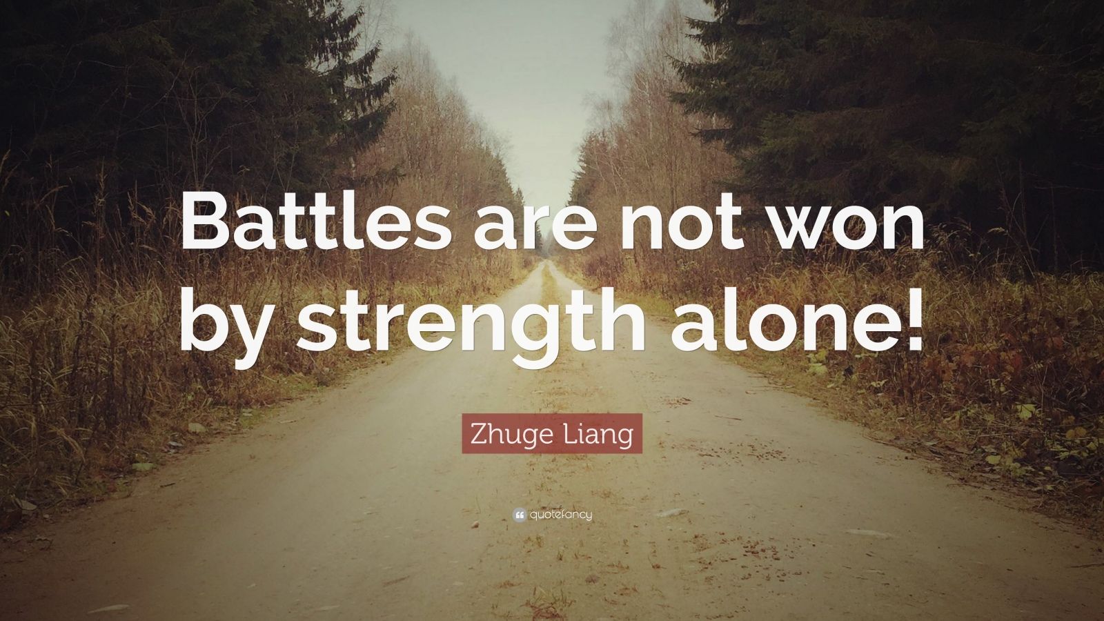 Zhuge Liang Quote: “Battles are not won by strength alone!”