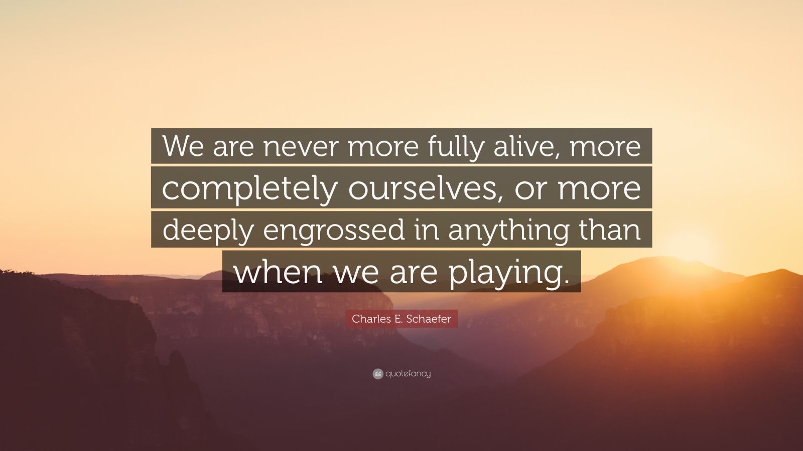 Charles E. Schaefer Quote: “We are never more fully alive, more ...