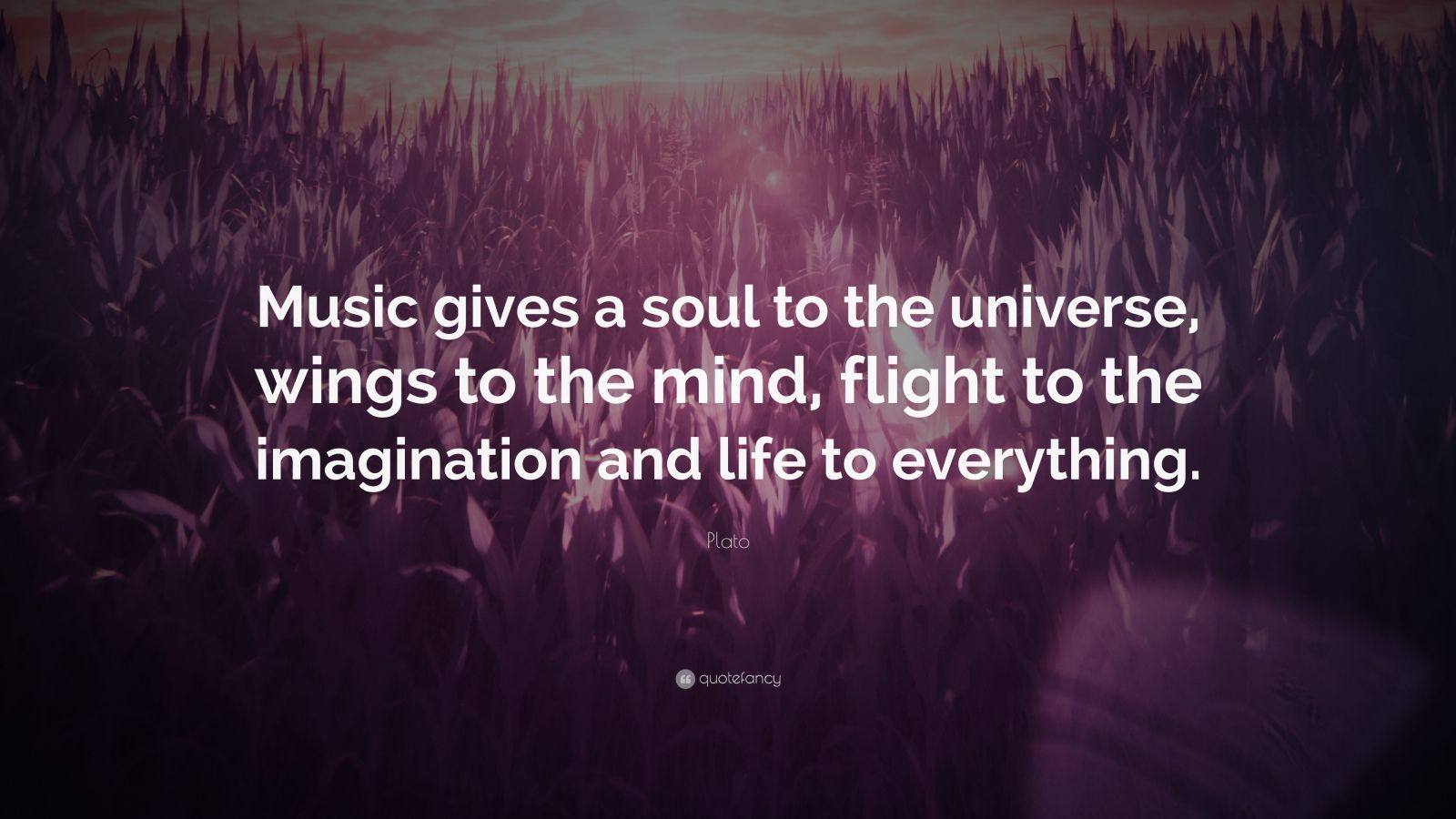 Plato Quote: “Music gives a soul to the universe, wings to the mind