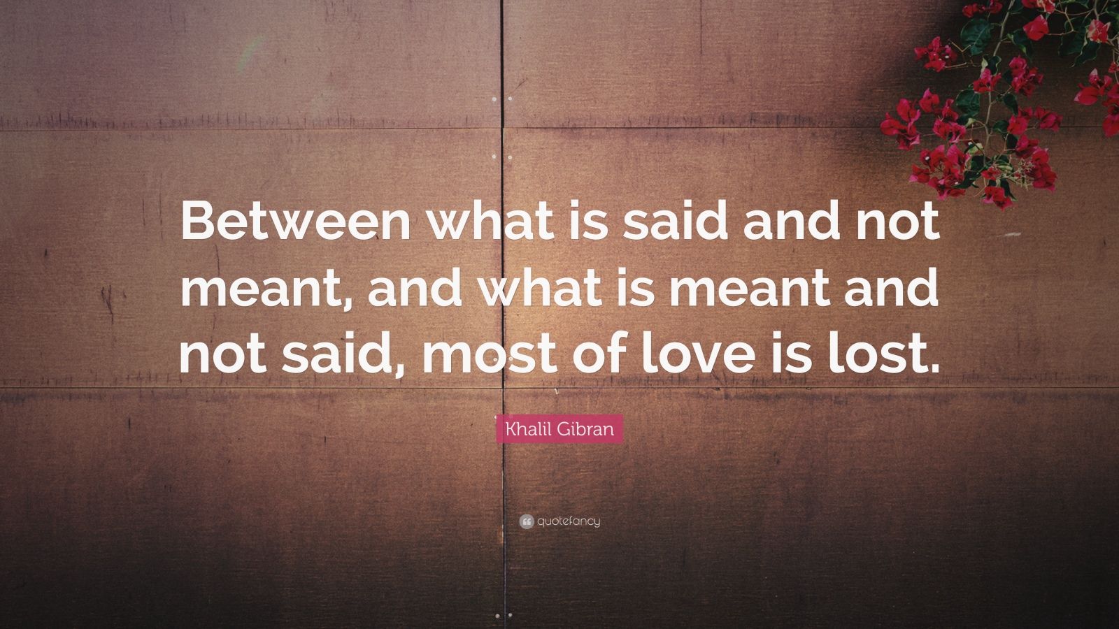 Khalil Gibran Quote: “Between what is said and not meant, and what is ...