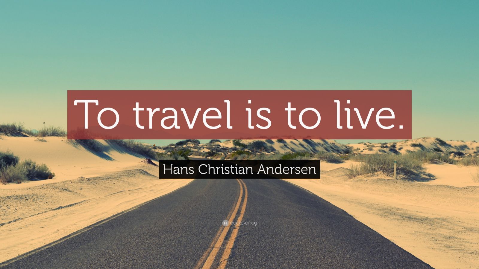 hans christian andersen quote at sfo terminal
