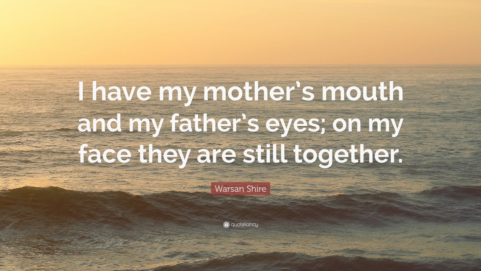 1782988 Warsan Shire Quote I Have My Mother S Mouth And My Father S Eyes 