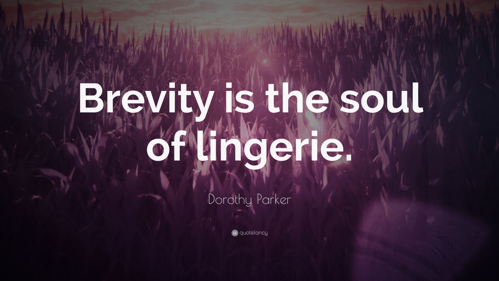 Dorothy Parker Quote: “Brevity is the soul of lingerie.” (10 wallpapers