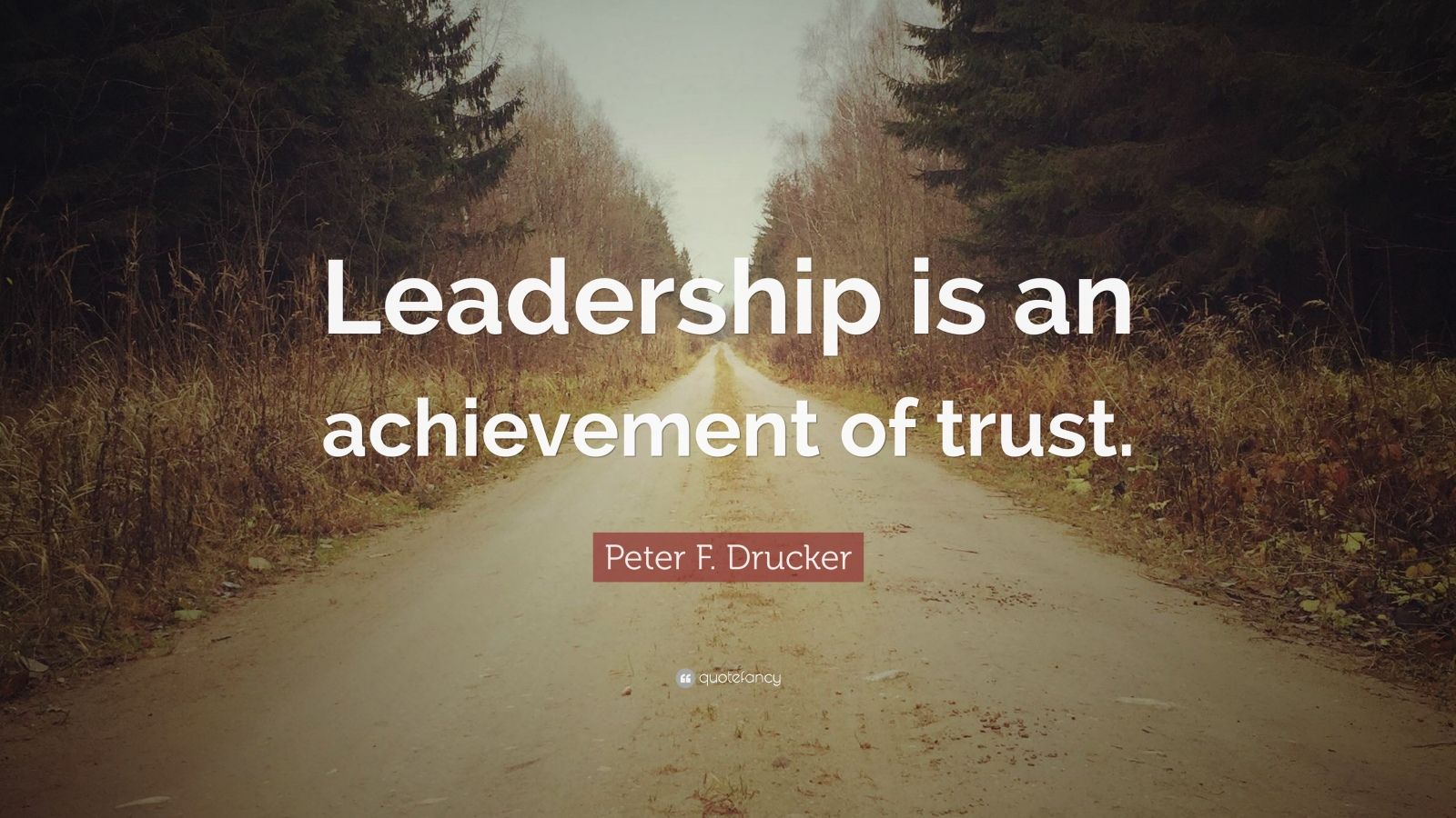 Peter F. Drucker Quote: "Leadership is an achievement of ...