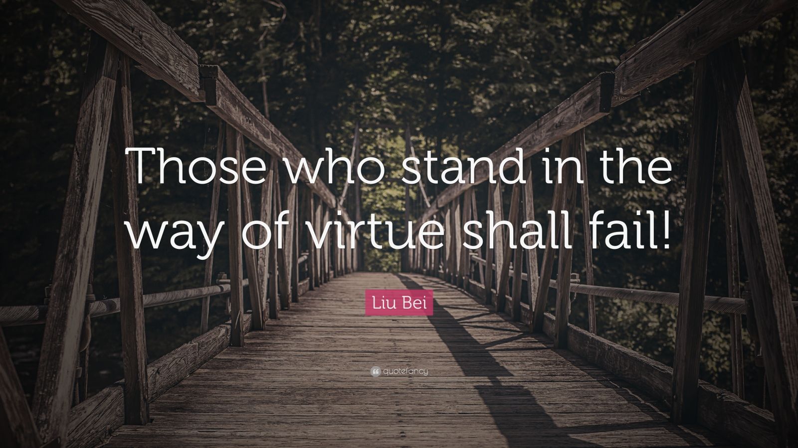 Liu Bei Quote “Those who stand in the way of virtue shall fail!” (10