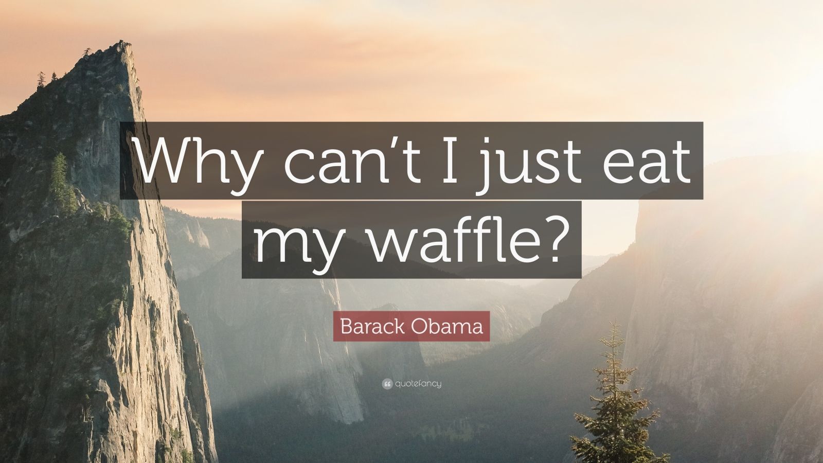 Barack Obama Quote “Why can’t I just eat my waffle?” (10 wallpapers