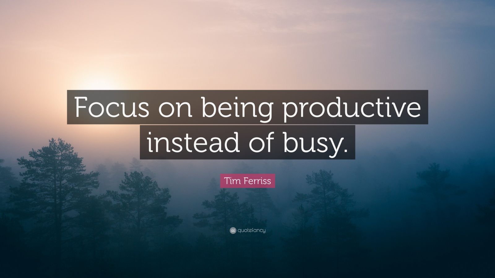 Tim Ferriss Quote: “focus On Being Productive Instead Of Busy.” (18 