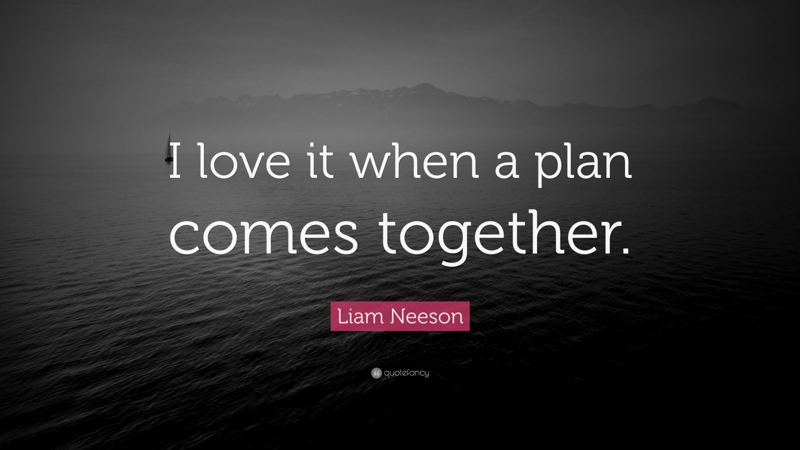 Liam Neeson Quote: “I love it when a plan comes together.” (12