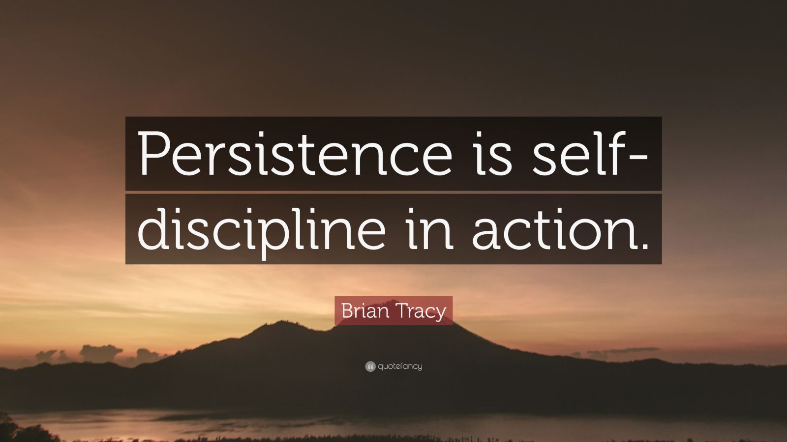 Brian Tracy Quote: “Persistence is self-discipline in action.” (12 ...