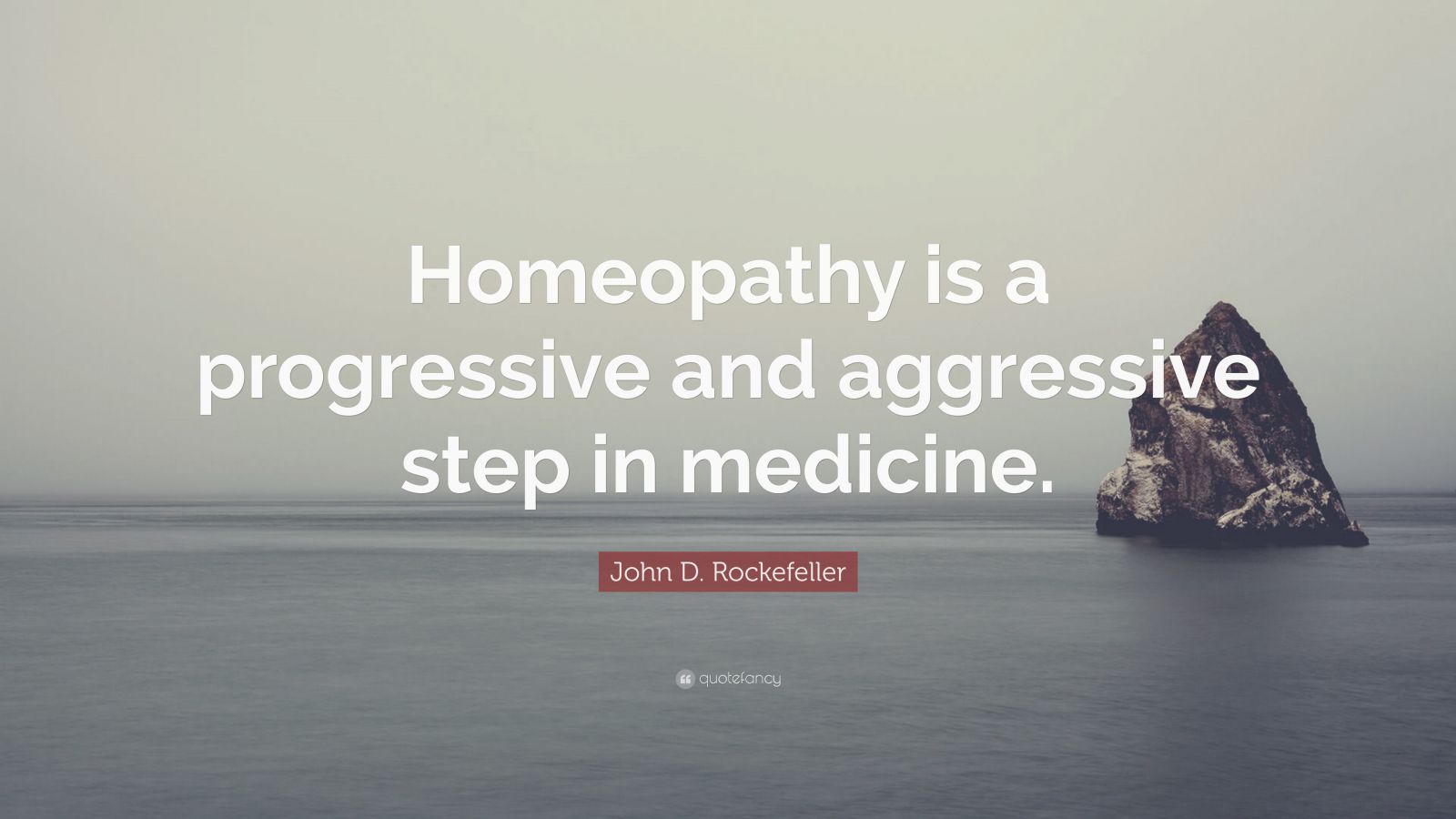 John D. Rockefeller Quote: “Homeopathy is a progressive and aggressive ...