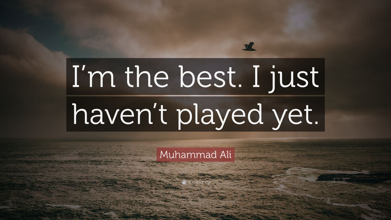 Muhammad Ali Quote: “I’m the best. I just haven’t played yet.” (12 ...