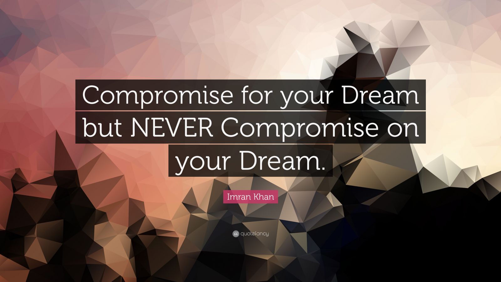 Imran Khan Quote: “Compromise For Your Dream But NEVER Compromise On ...