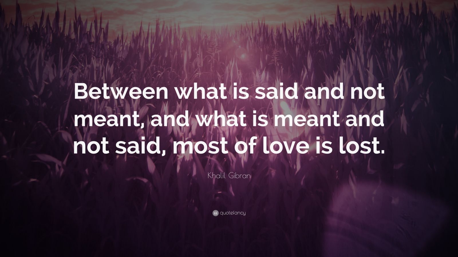 Khalil Gibran Quote: “Between what is said and not meant, and what is