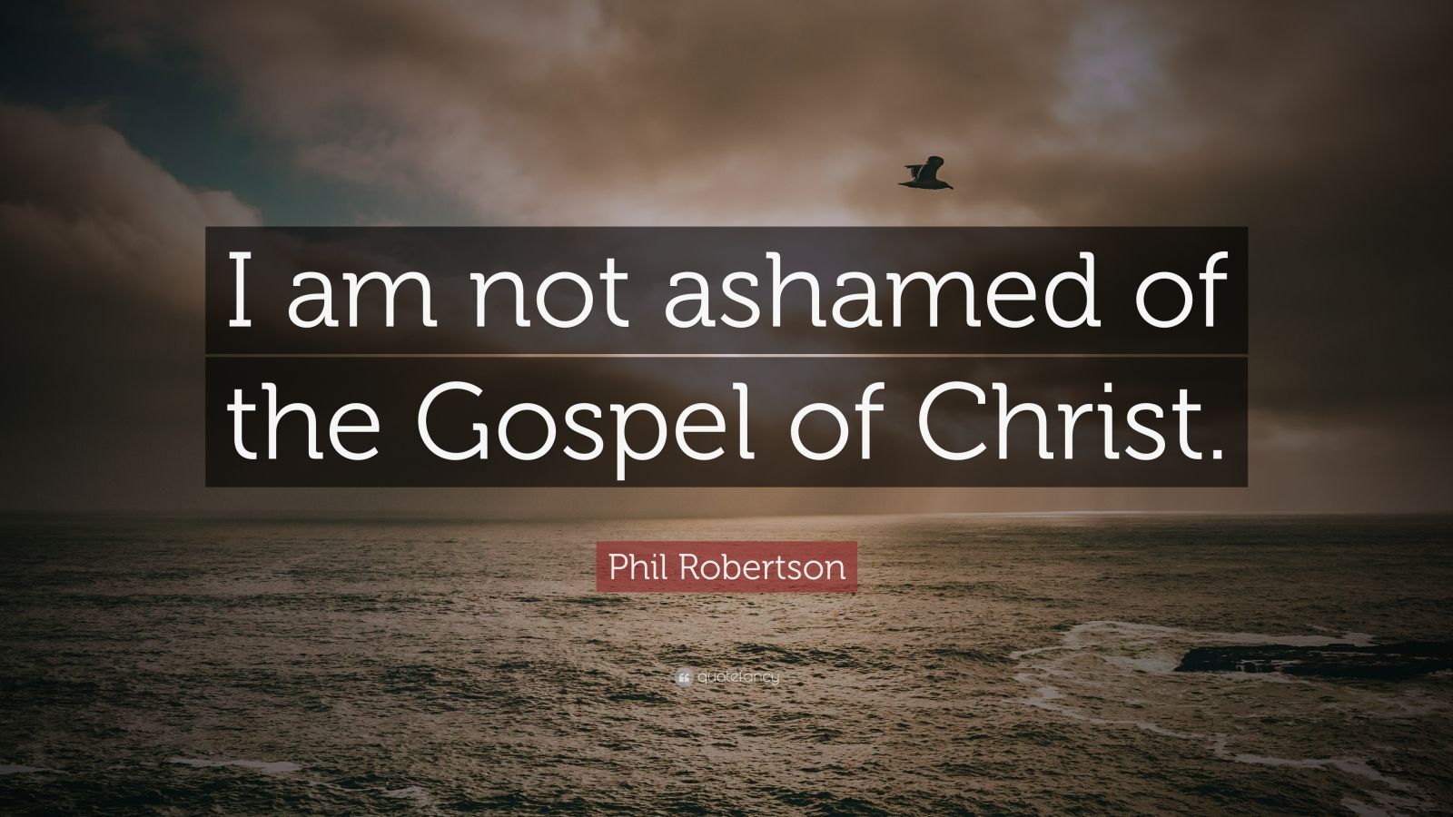 Phil Robertson Quote: “I am not ashamed of the Gospel of Christ.” (12