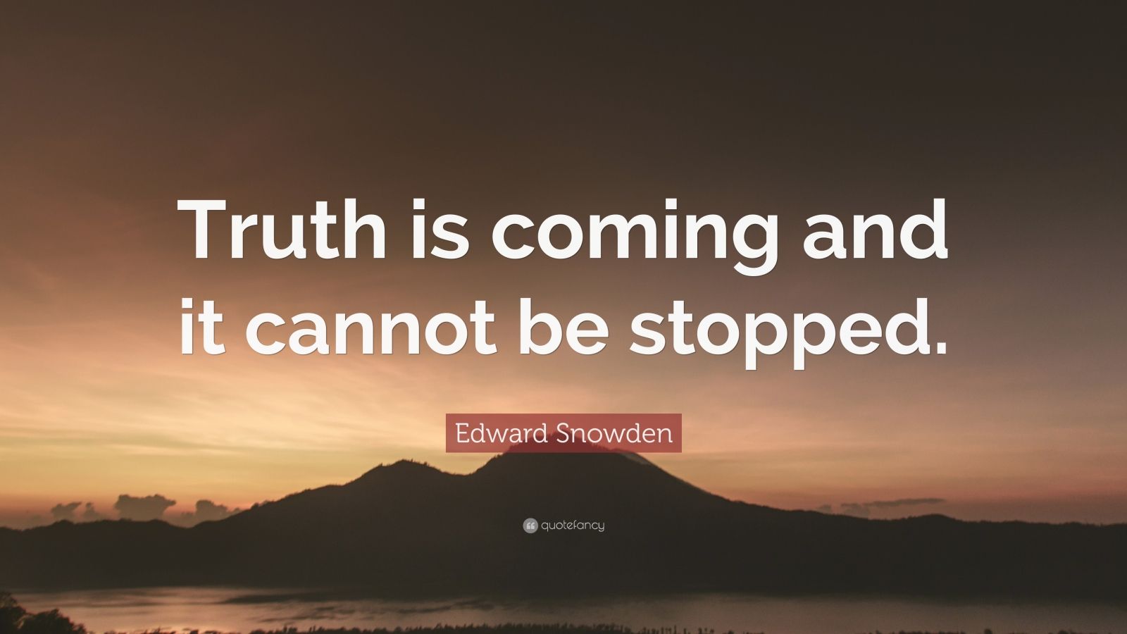 Edward Snowden Quote: “Truth is coming and it cannot be stopped.” (12 ...