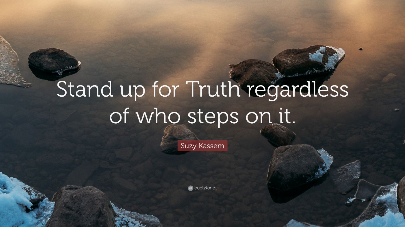 Suzy Kassem Quote: “Stand up for Truth regardless of who steps on it ...