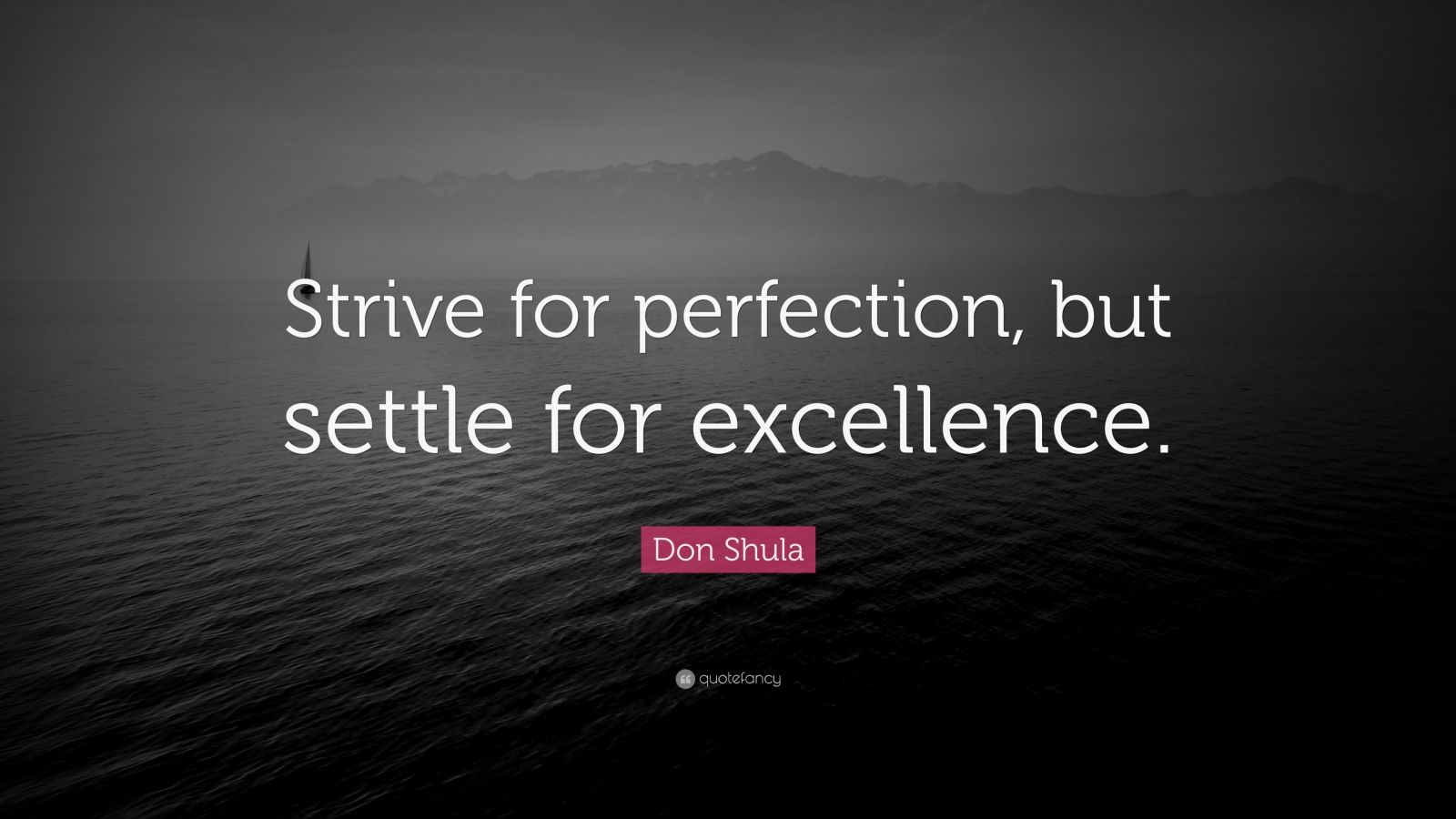 Don Shula Quote: “Strive for perfection, but settle for excellence.” (9 ...