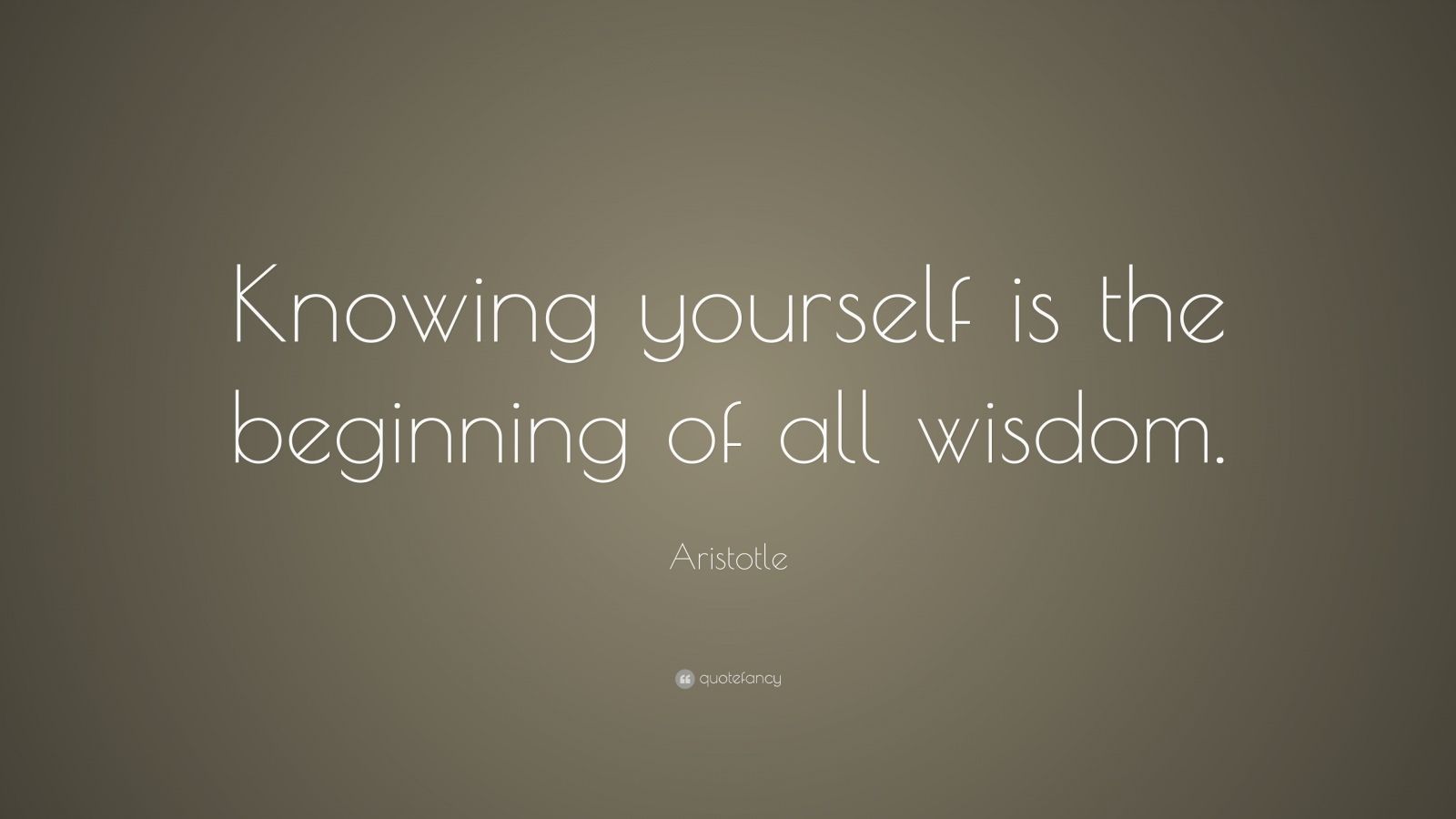 knowing yourself is the beginning of all wisdom meaning essay