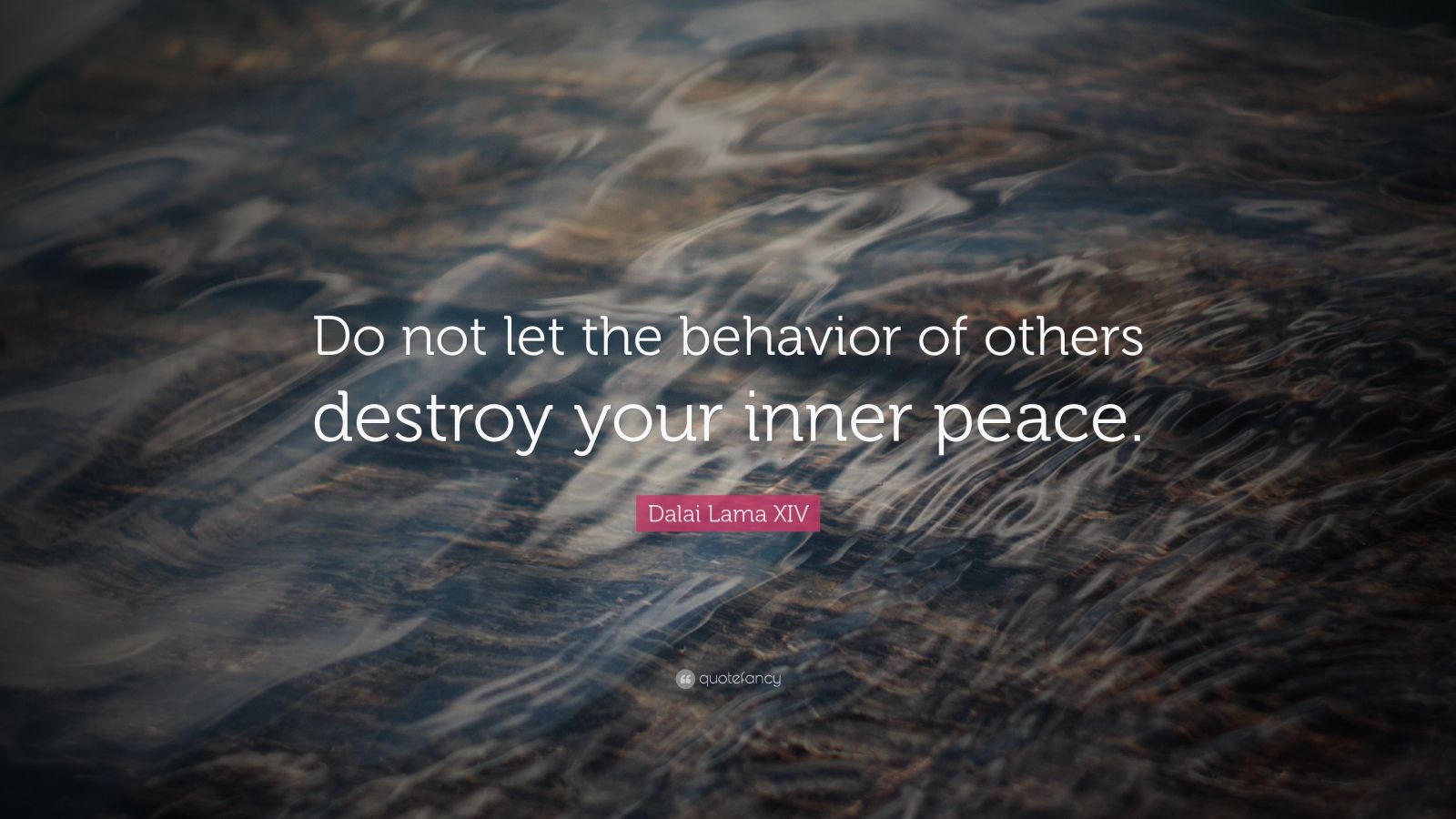 Dalai Lama XIV Quote: “Do not let the behavior of others destroy your ...