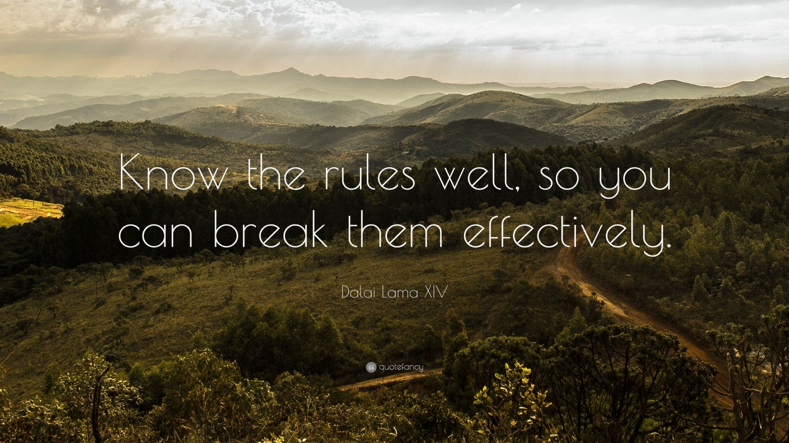 Dalai Lama XIV Quote “Know the rules well so you can break them