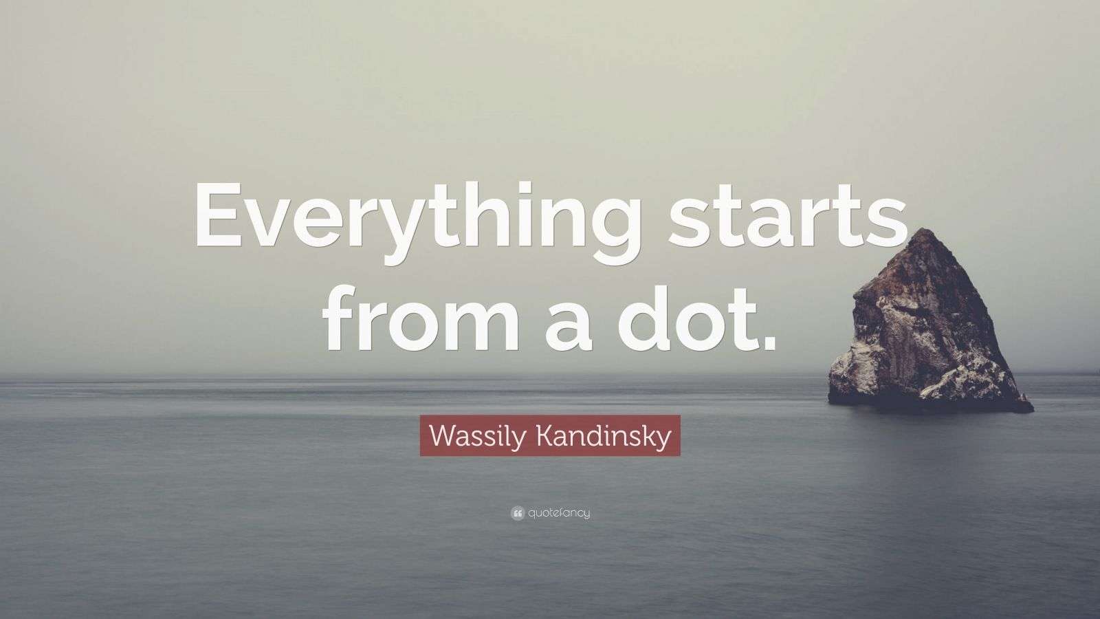 Wassily Kandinsky Quote “Everything starts from a dot.” (7 wallpapers