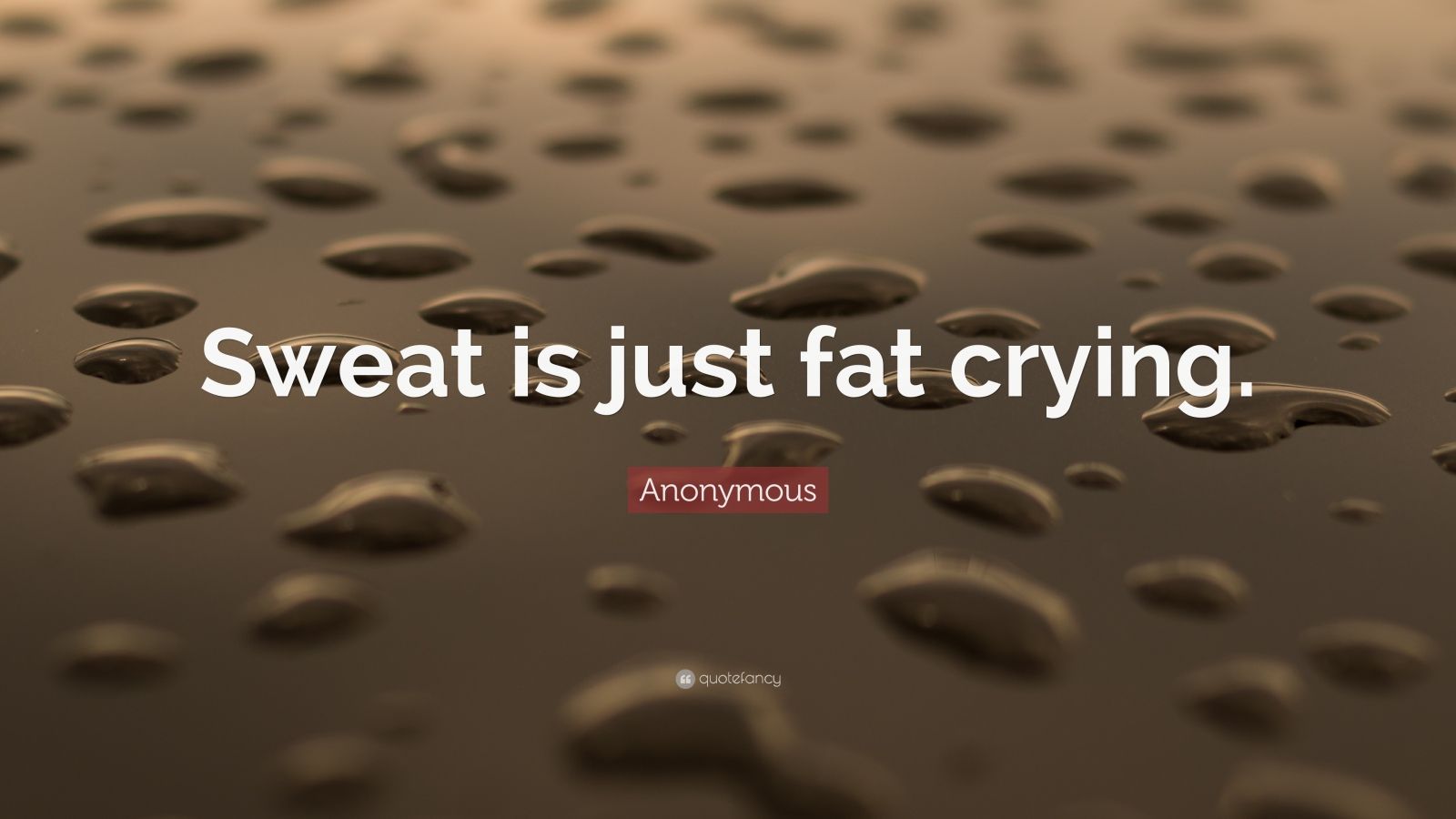 Anonymous Quote “Sweat is just fat crying.” (20 wallpapers) Quotefancy