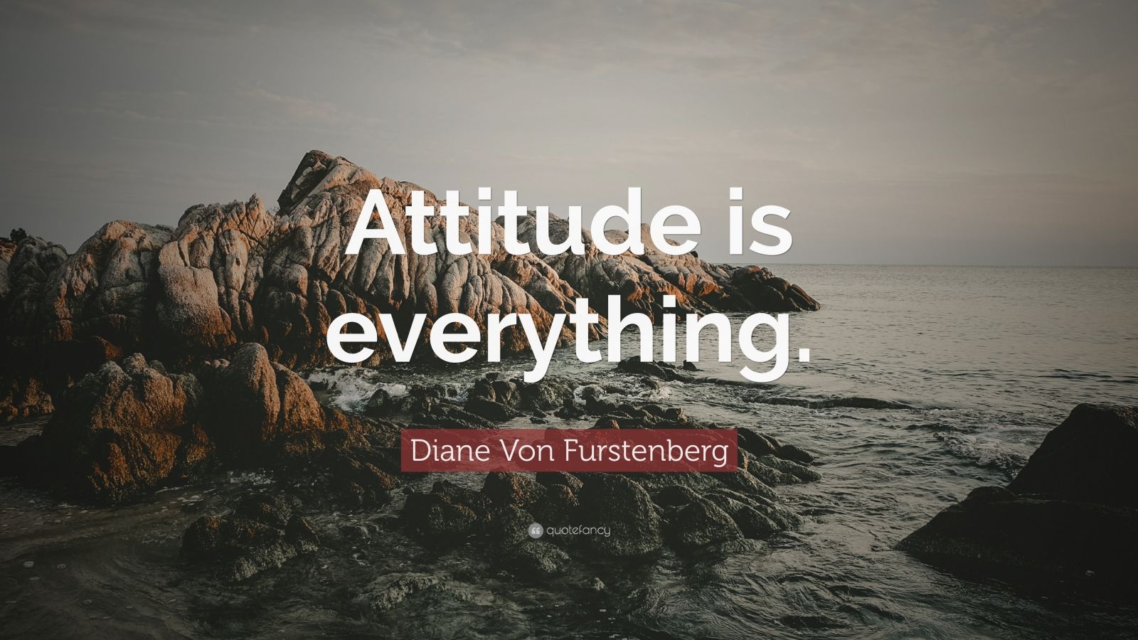 Diane Von Furstenberg Quote “Attitude is everything.” (7 wallpapers