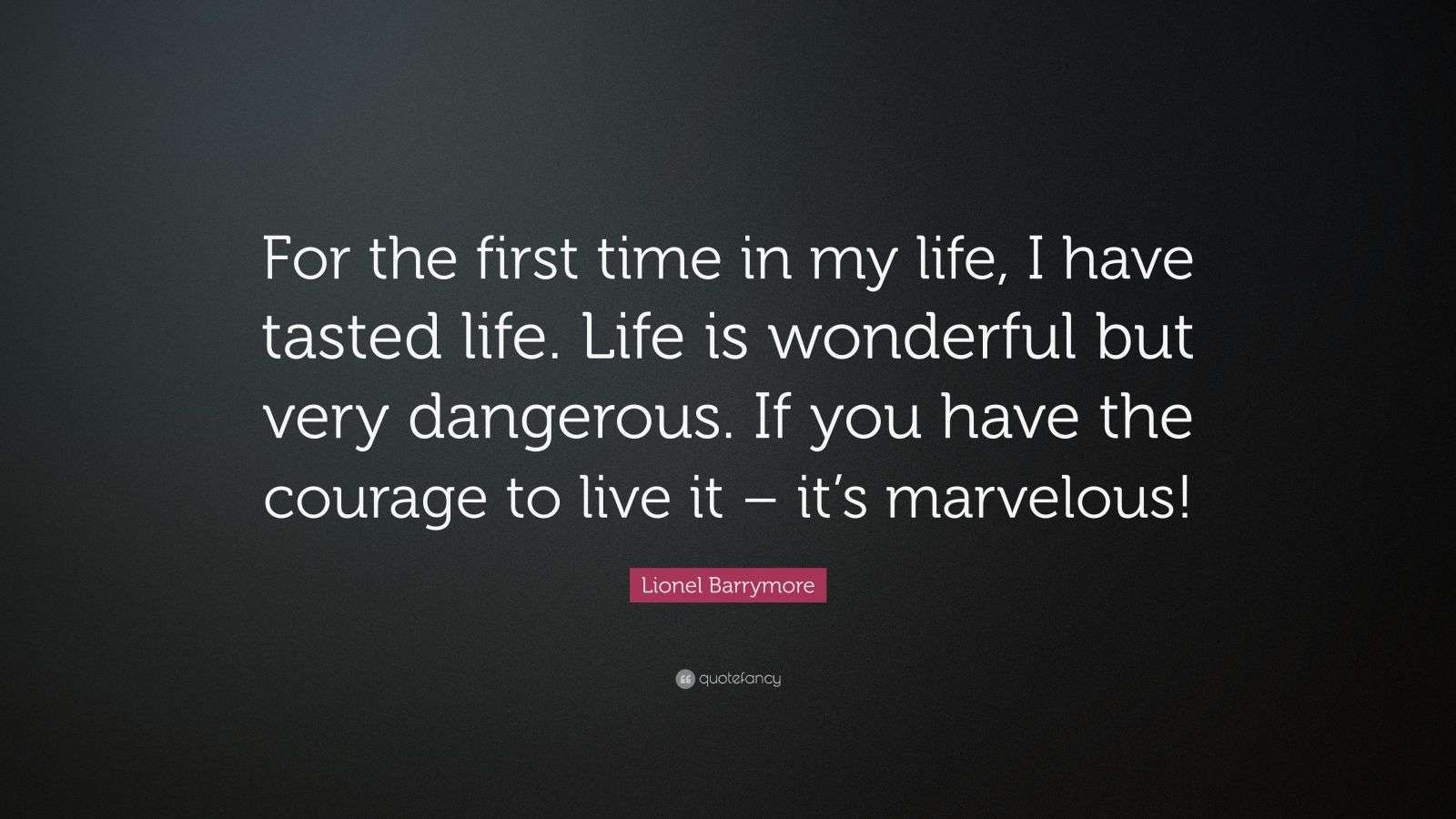 Lionel Barrymore Quote: “For the first time in my life, I have tasted ...
