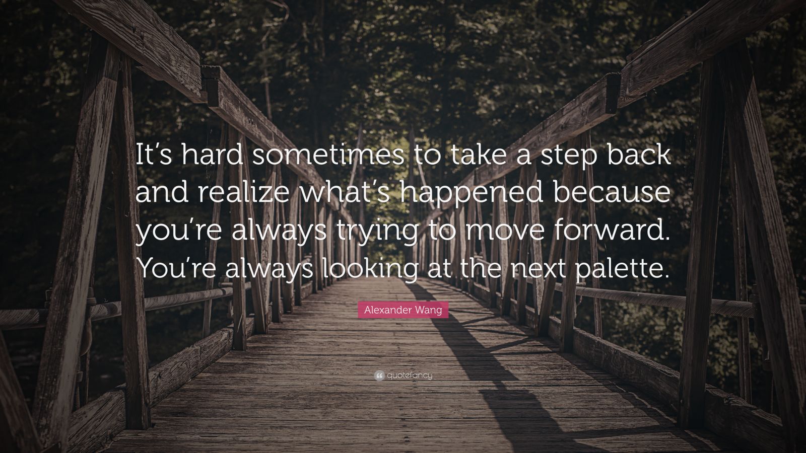 Alexander Wang Quote: “It’s hard sometimes to take a step back and ...