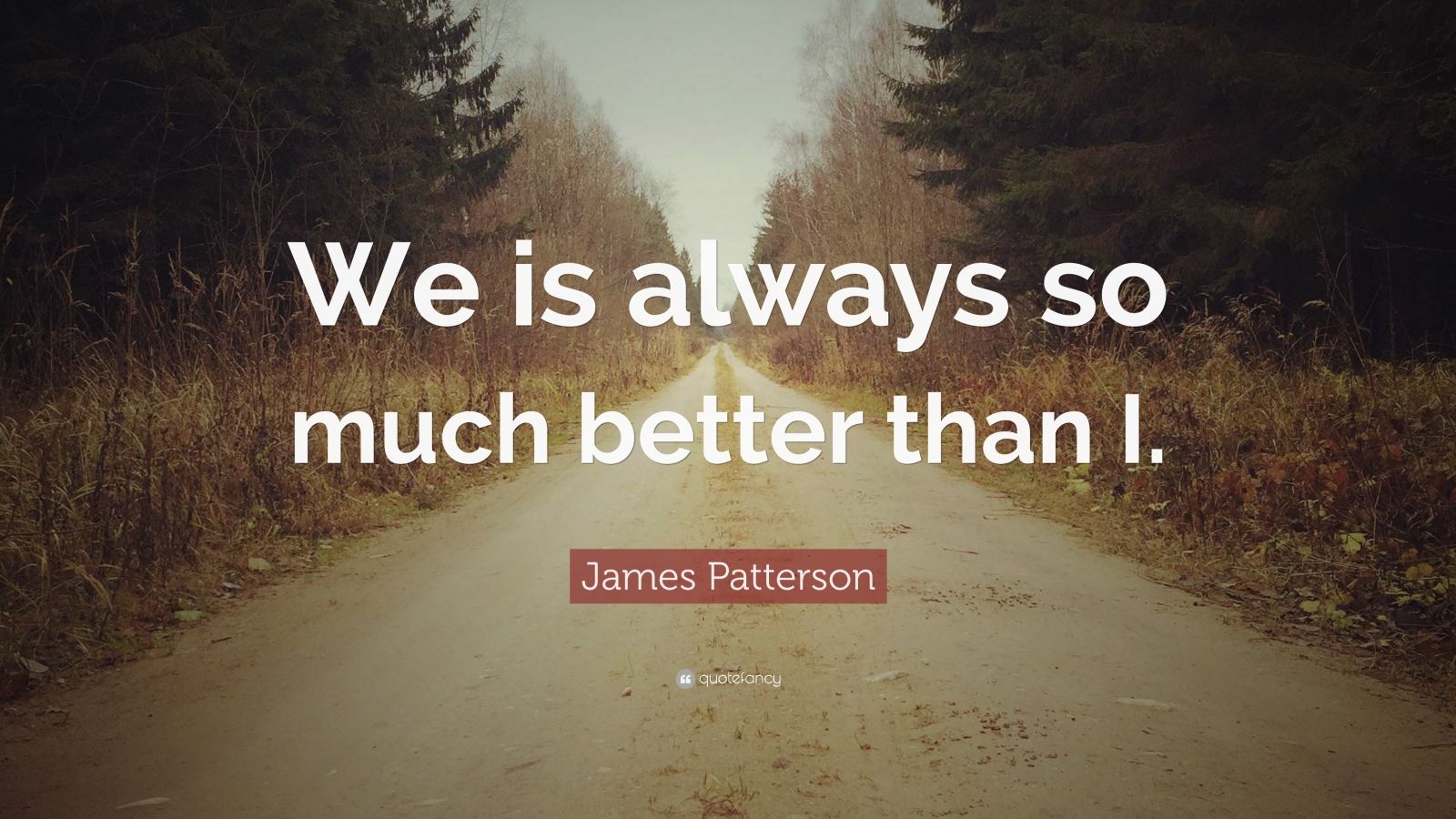 James Patterson Quote “we Is Always So Much Better Than I” 7 Wallpapers Quotefancy 4590