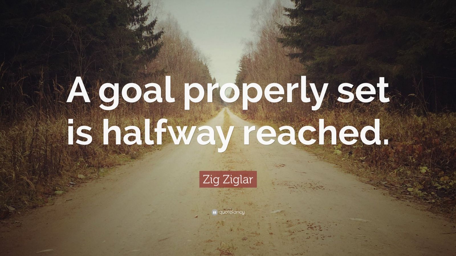 Zig Ziglar Quote: “A goal properly set is halfway reached.” (29 ...