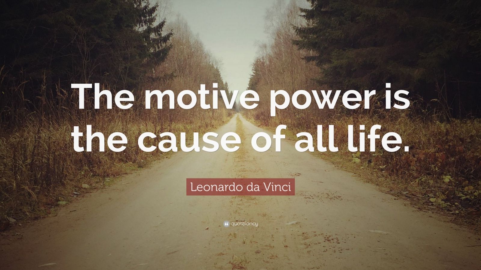 Leonardo da Vinci Quote: “The motive power is the cause of all life