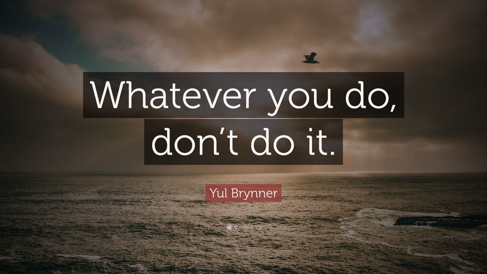 Yul Brynner Quote: “Whatever you do, don’t do it.” (7 wallpapers ...