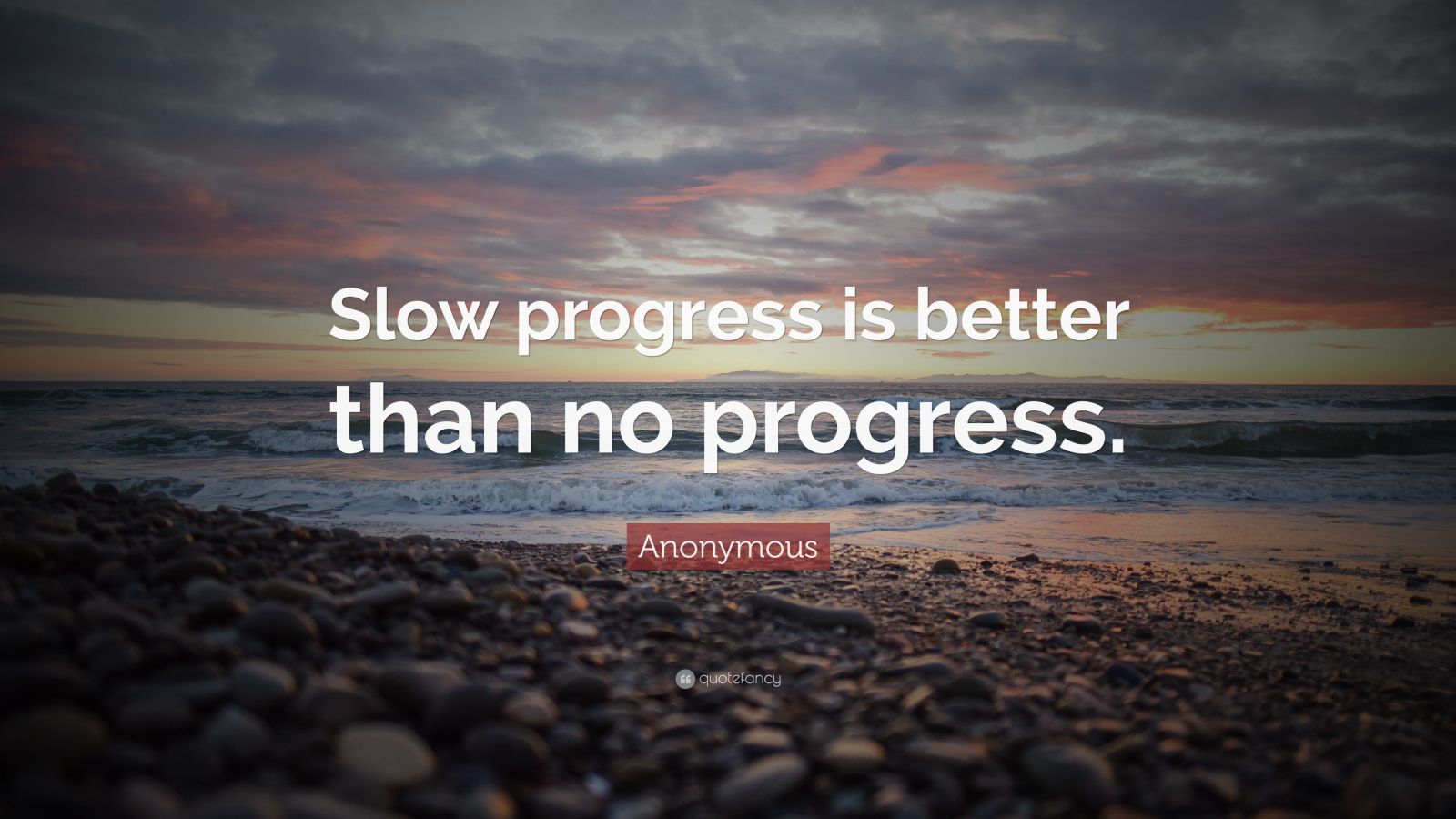 Anonymous Quote: “Slow progress is better than no progress.” (42 ...