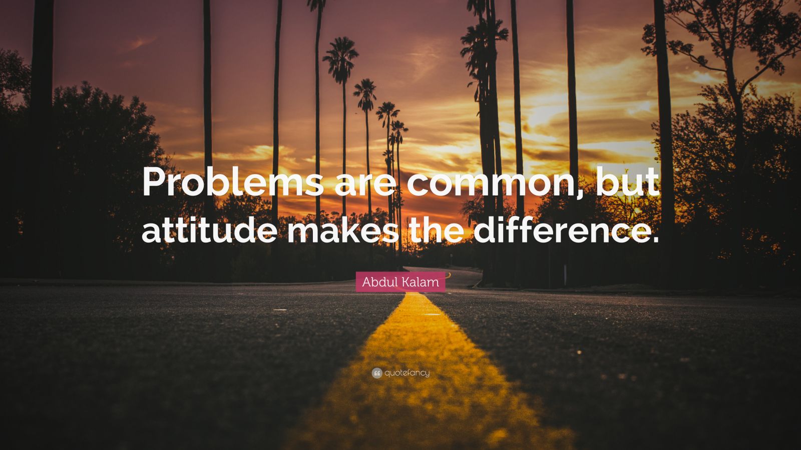 Abdul Kalam Quote: “Problems are common, but attitude makes the ...