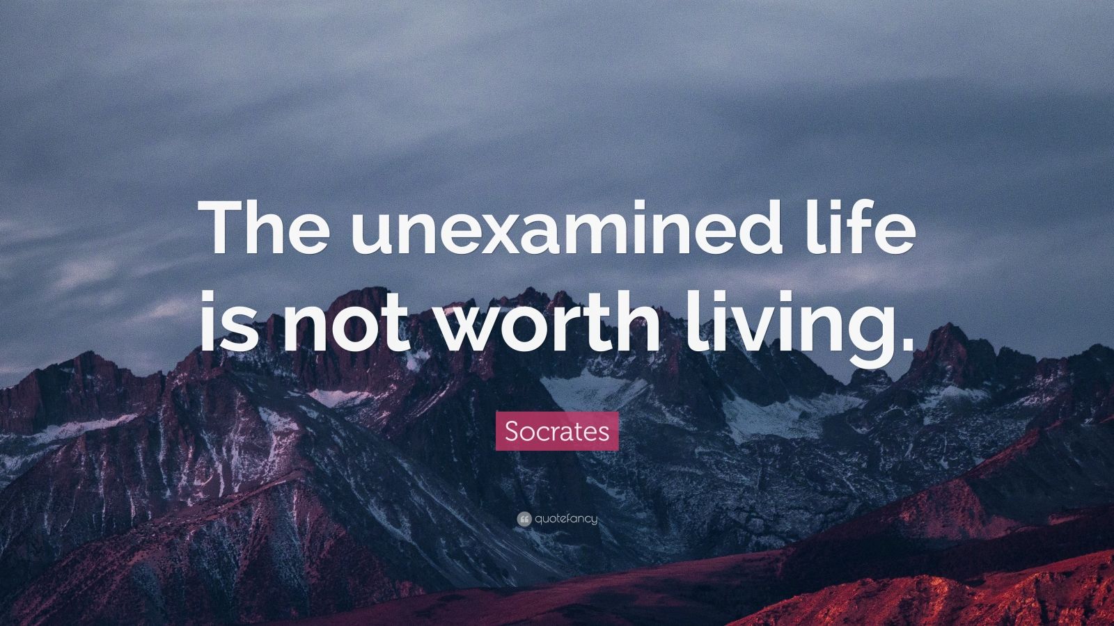 Socrates Quote: “The unexamined life is not worth living.” (20 ...