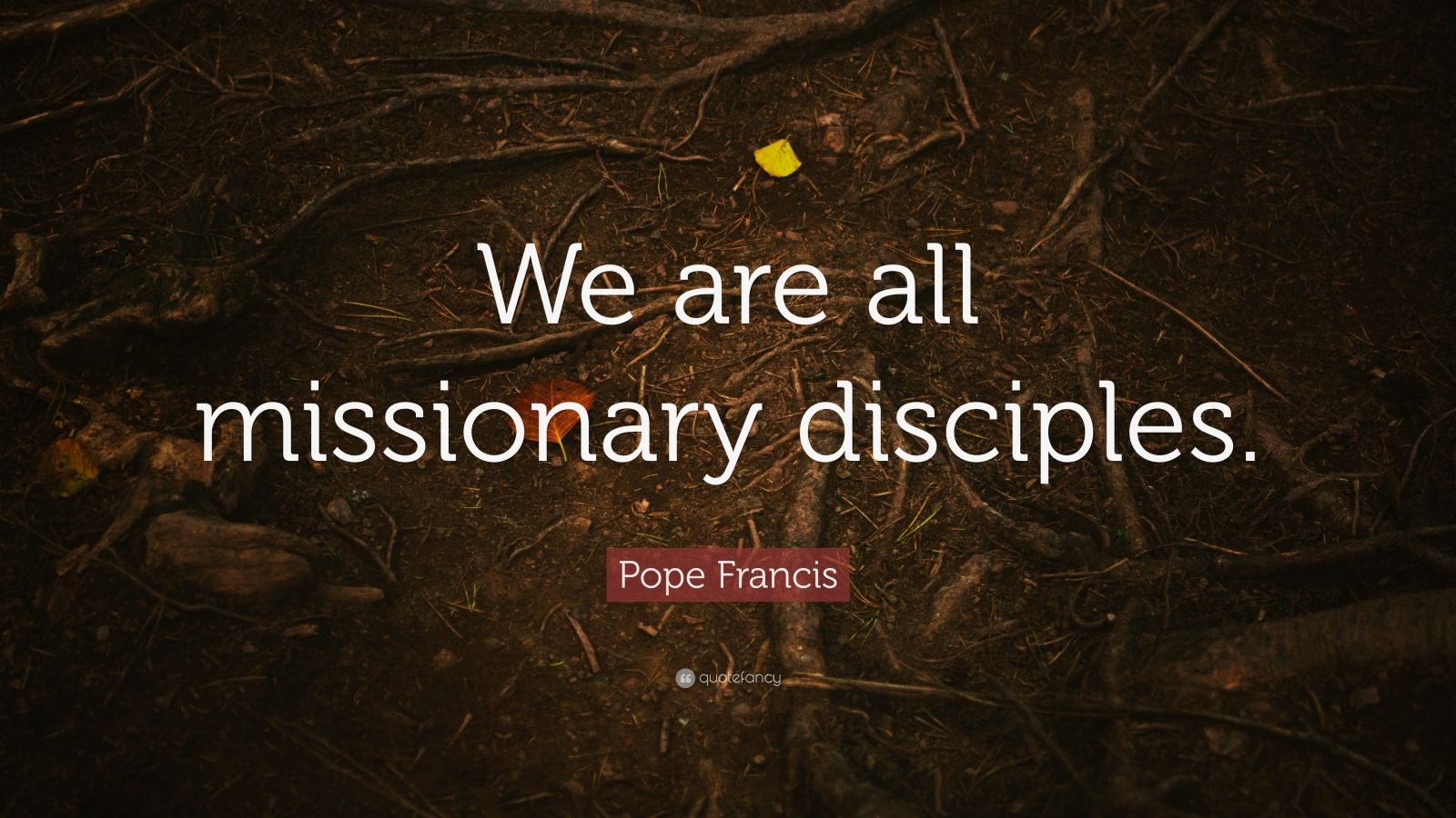 Pope Francis Quote: “We are all missionary disciples.” (12 wallpapers ...