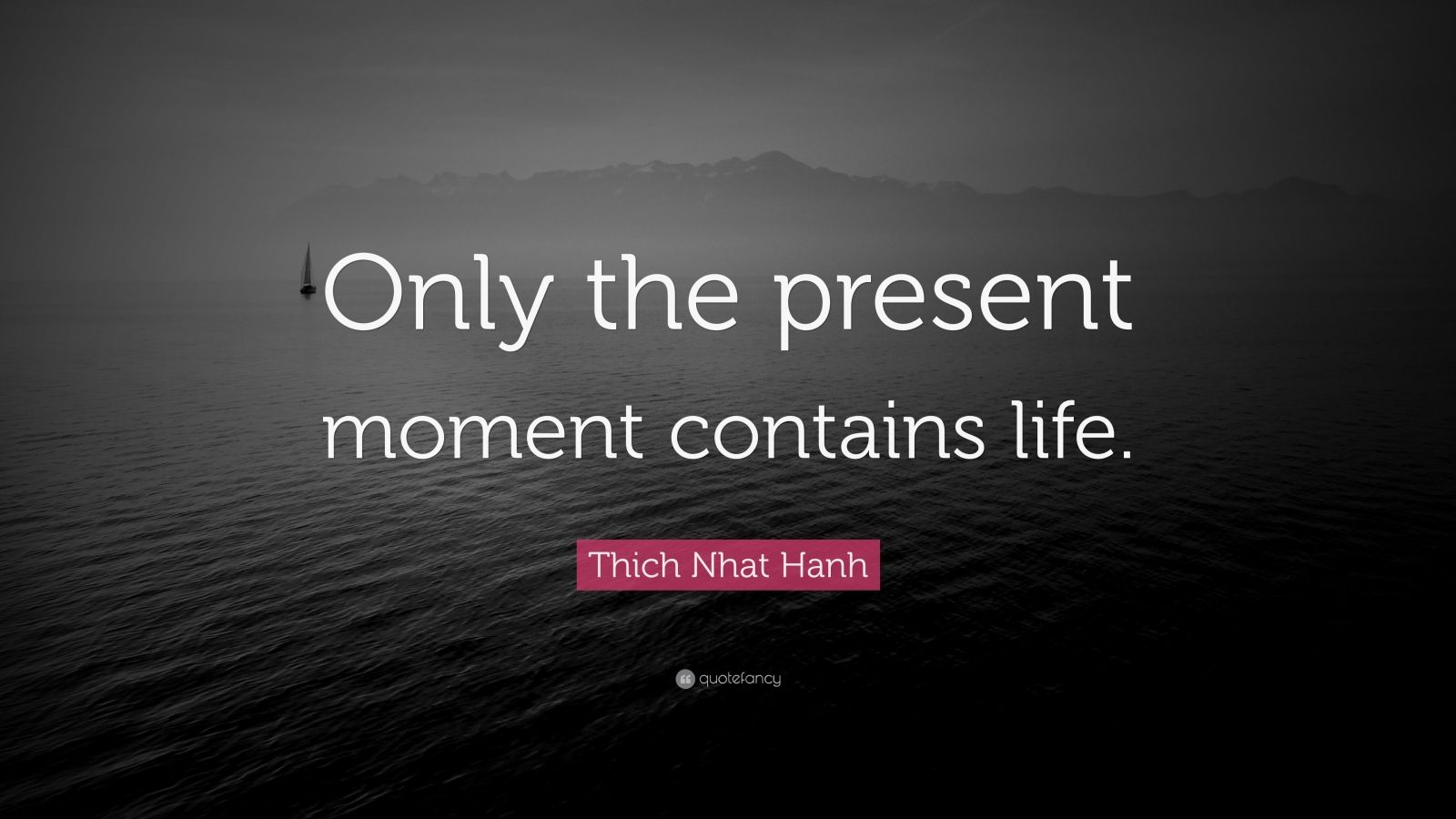 Thich Nhat Hanh Quote: “Only the present moment contains life.” (12 ...