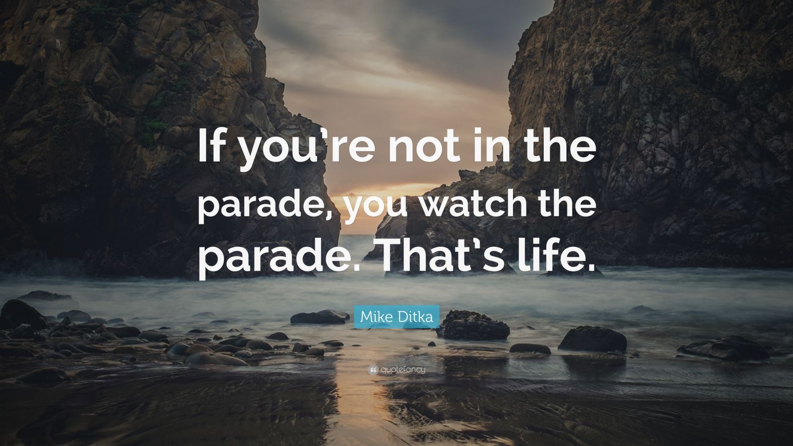 Mike Ditka Quote: “If You’re Not In The Parade, You Watch The Parade ...